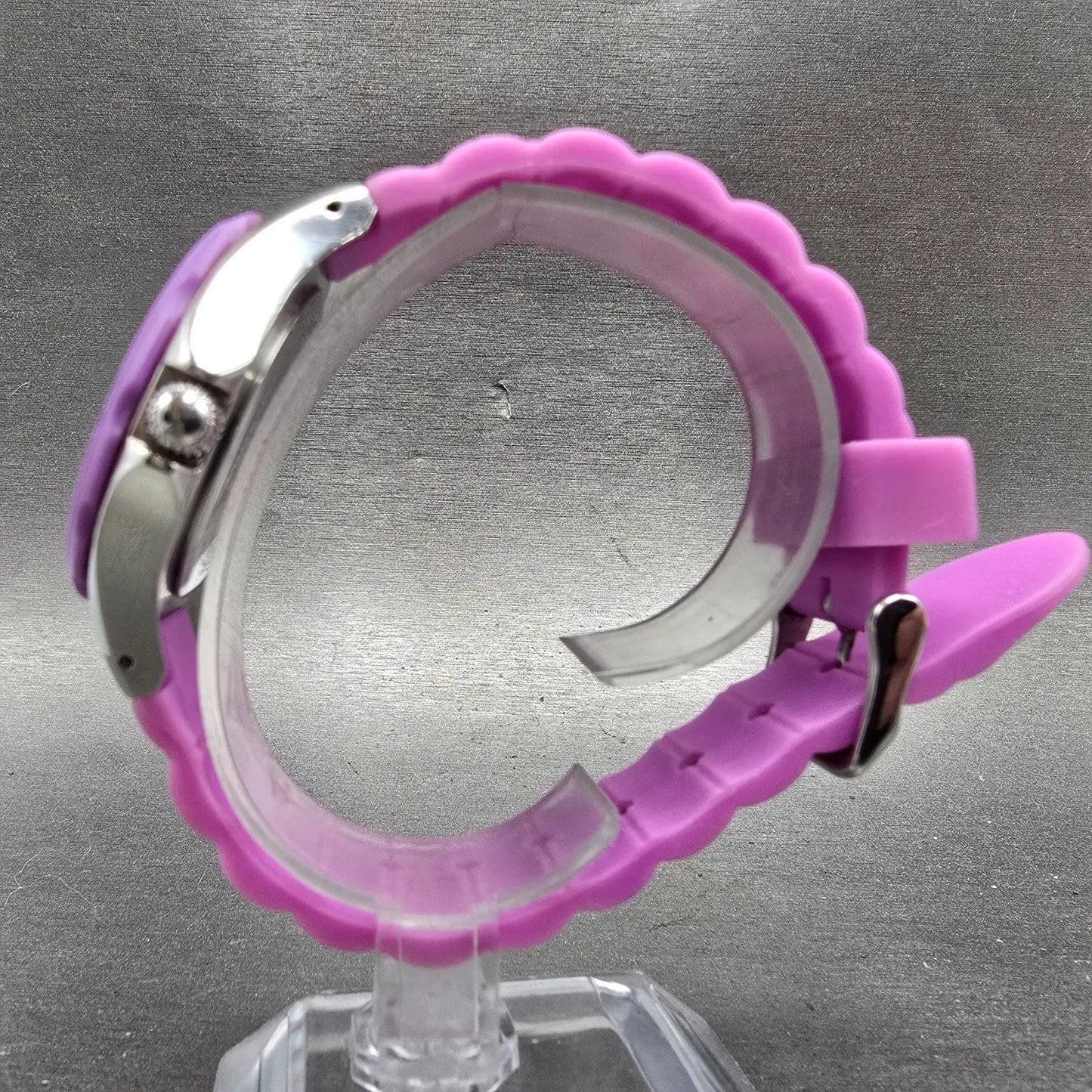 Invicta Angel Dive Watch Women 38mm White Dial Steel Purple Daydate 0698 New Bat6
