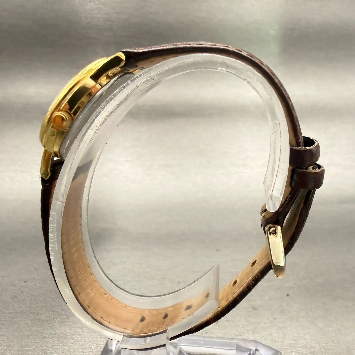 Citizen Watch Women 24mm Black Dial Gold Tone Date Round 1032-K13131 New Battery6
