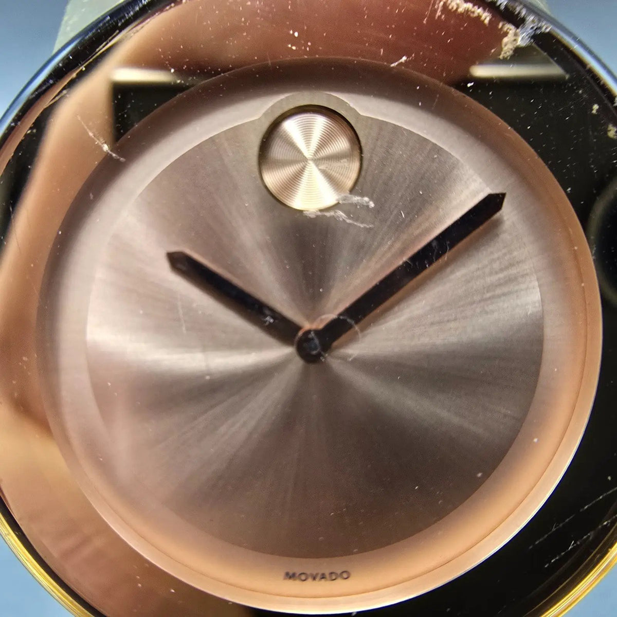 Movado Bold Watch Women 36mm Rose Dial Rose Gold Round 3600342 New Battery1