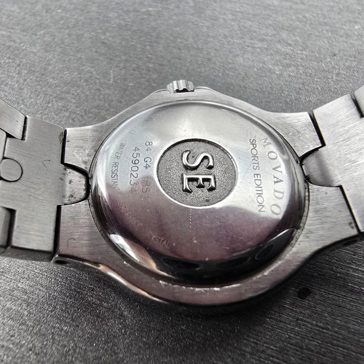 Movado Sports Edition Watch Women 27mm MOP Dial Silver Diamonds New Battery9