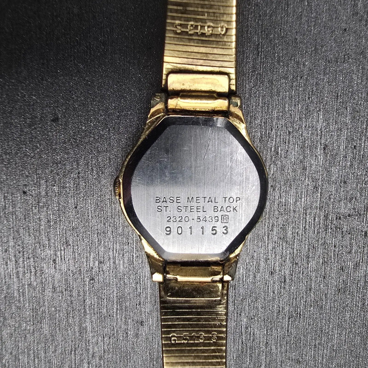 Seiko Watch Women 20mm Champagne Dial Gold Tone Oval 2320-5439 New Battery JP10