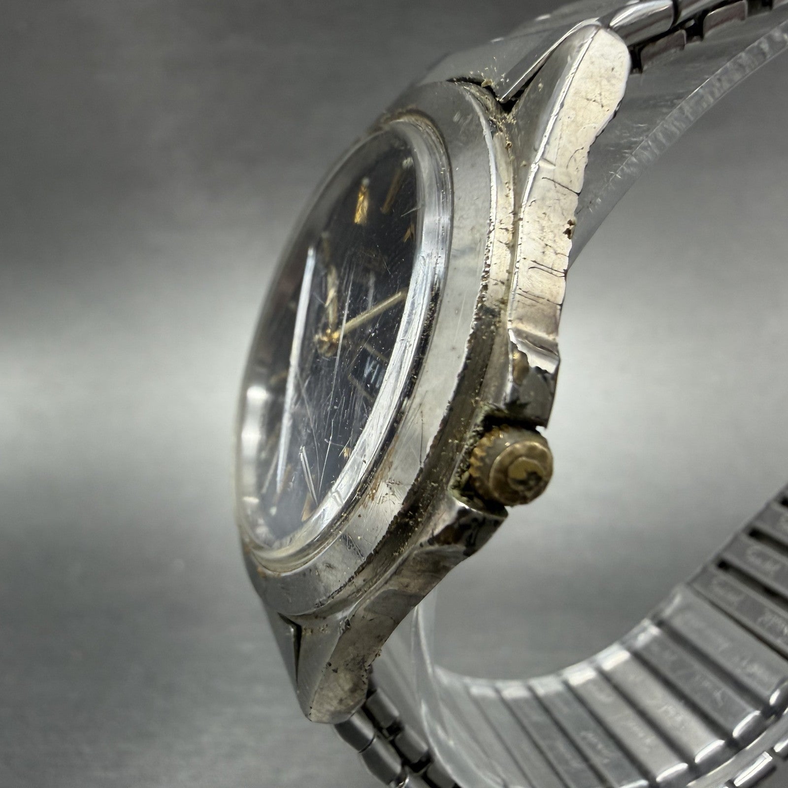 Seiko Pulsar Watch Men 36mm Blue Dial Silver Tone Daydate V533-7A90 New Battery2