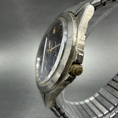 Seiko Pulsar Watch Men 36mm Blue Dial Silver Tone Daydate V533-7A90 New Battery2