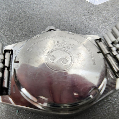 Seiko SilverWave Watch Men 35mm Silver  Dial Steel Daydate 59337020 New Battery9