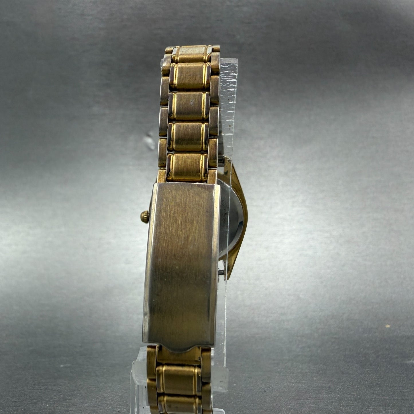 Jules Jurgenson Watch Women 24mm Gold Dial Gold Tone Date Round New Battery 64847
