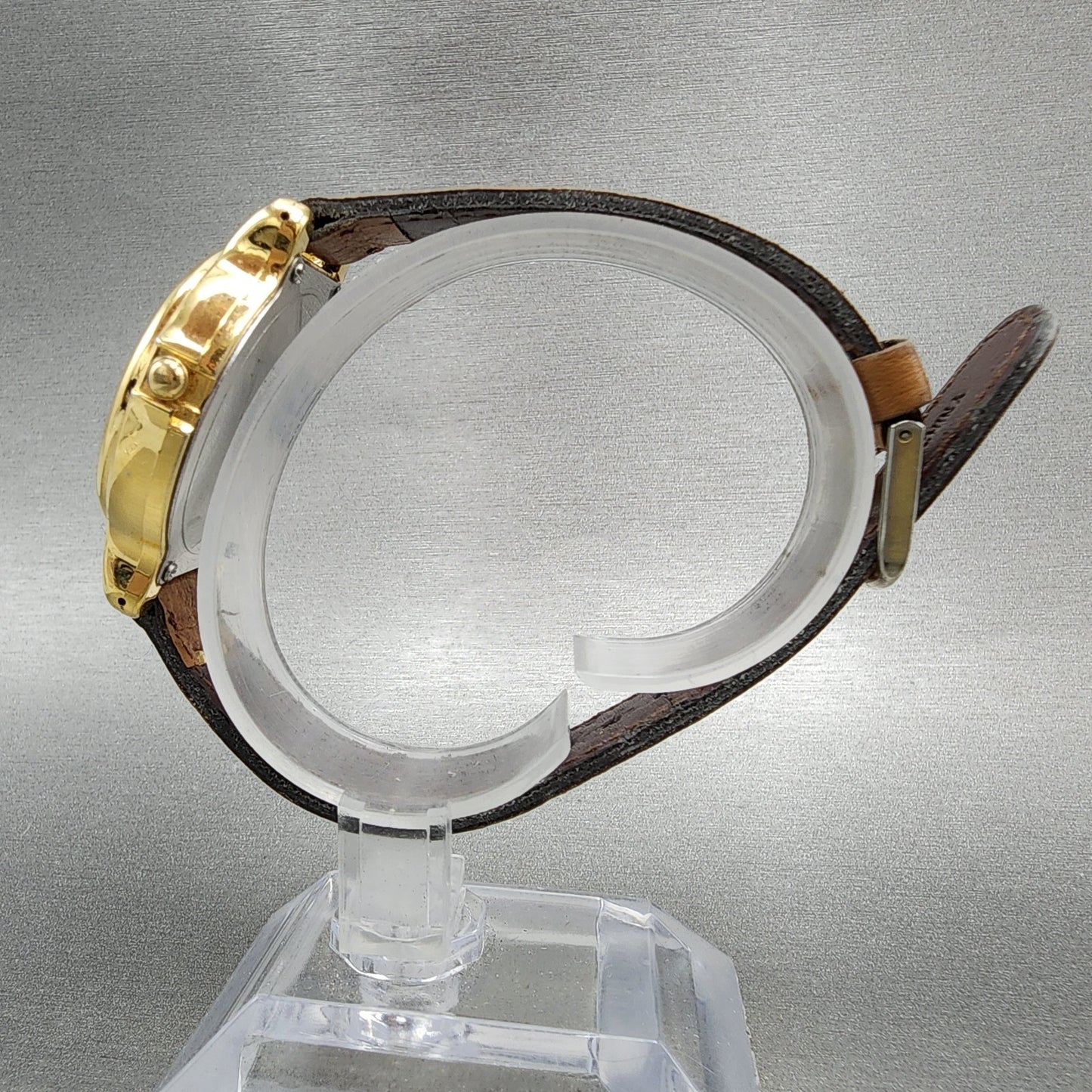 Lorus Mickey Mouse Watch Women 34mm White Dial Gold Tone Round V4220010 New Bat6
