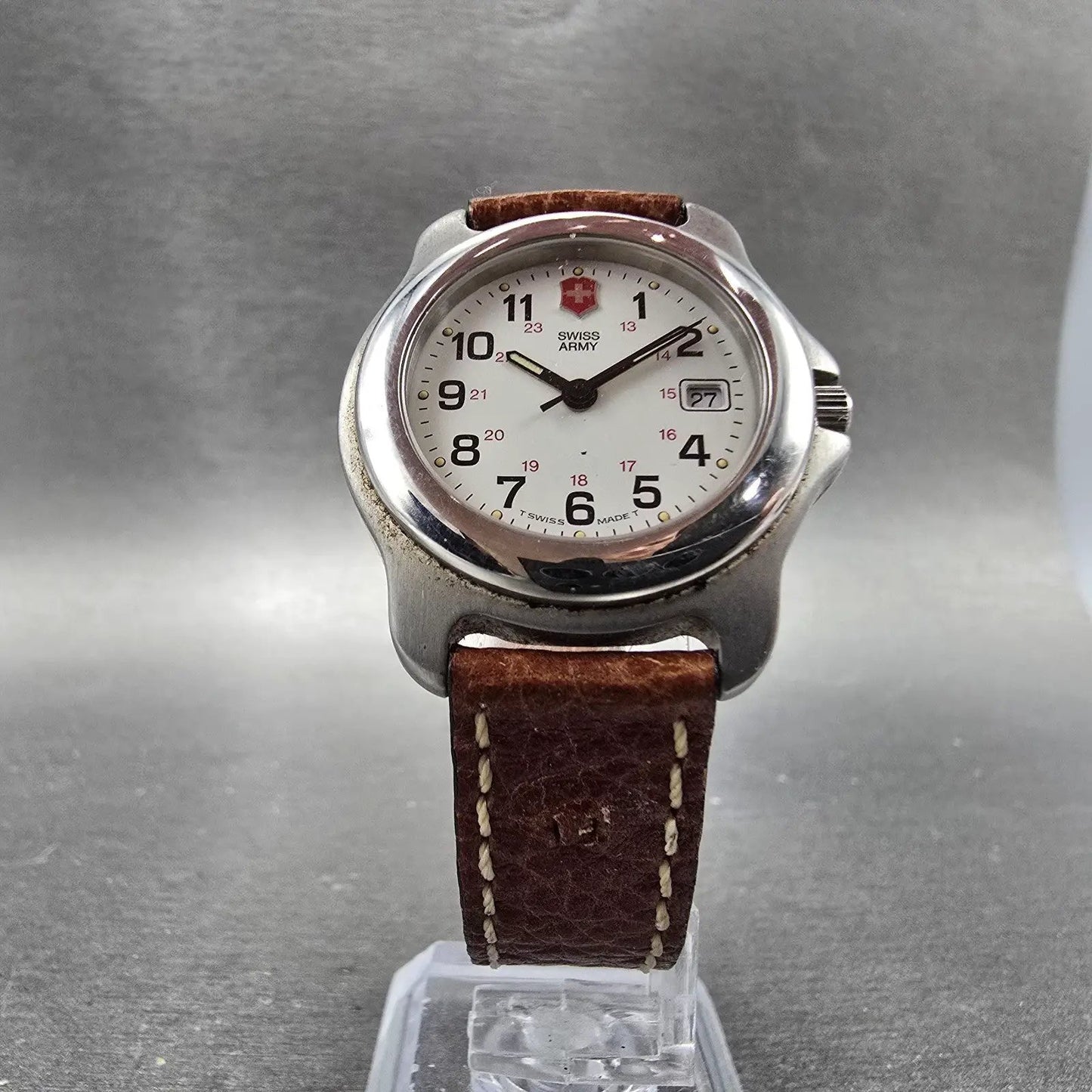 Victorinox Swiss Army Watch Women 29mm White Dial Date AM-3723 Round PARTS6