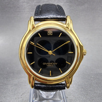 Givenchy Watch Men 34mm Black Dial Gold Tone Round GIV6344MYS PARTS0