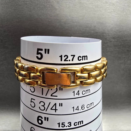 Bulova Watch Women 14mm MOP Dial Gold Hexagon 97S30 New Battery Diamond VTG9