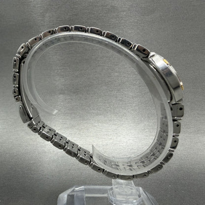 Seiko Watch Women 26mm Silver Dial Two Tone Date Round 7n820at0 New Battery8