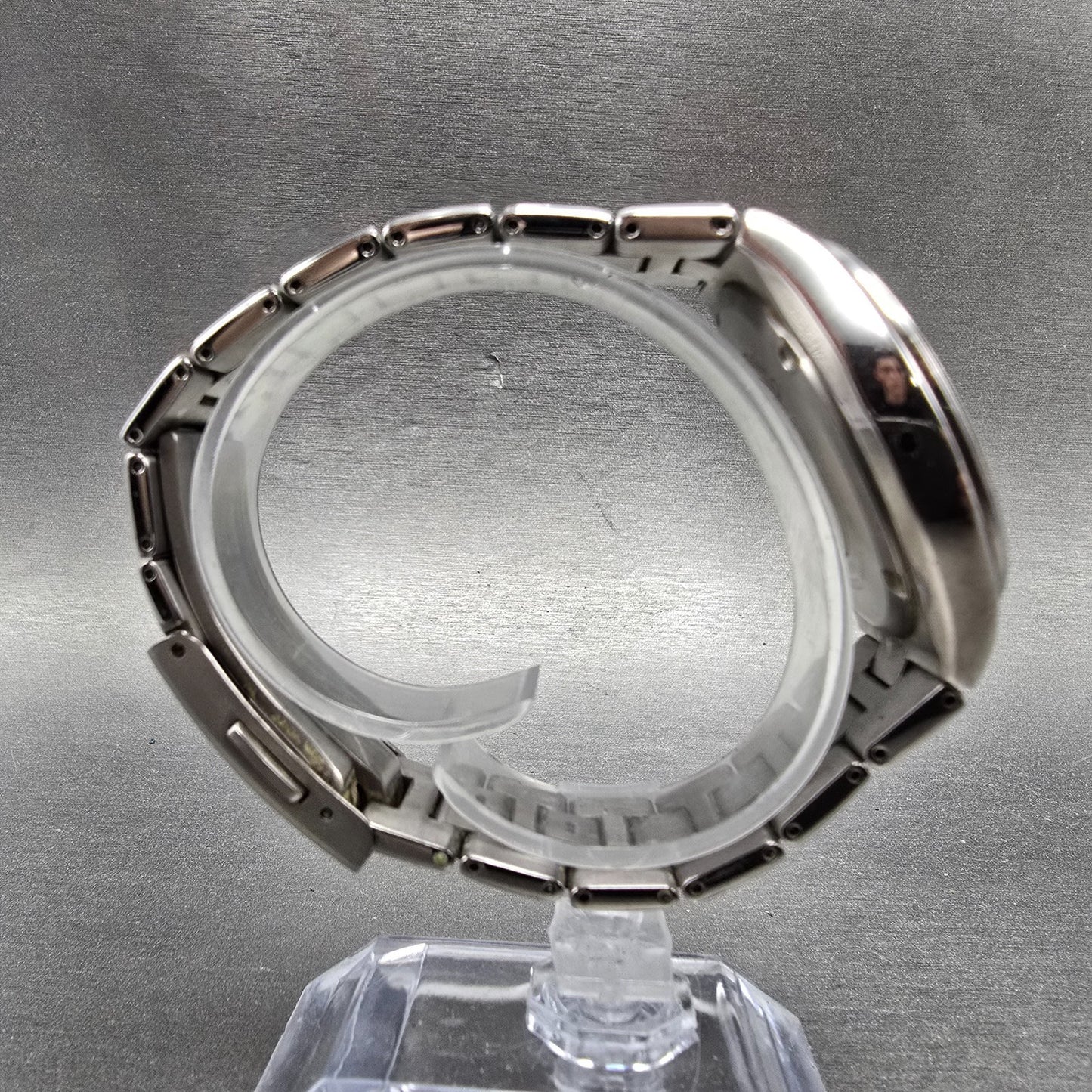 Citizen Eco-Drive Attesa Watch Men 38mm Black Dial Titanium Atomic Date PARTS!!!9