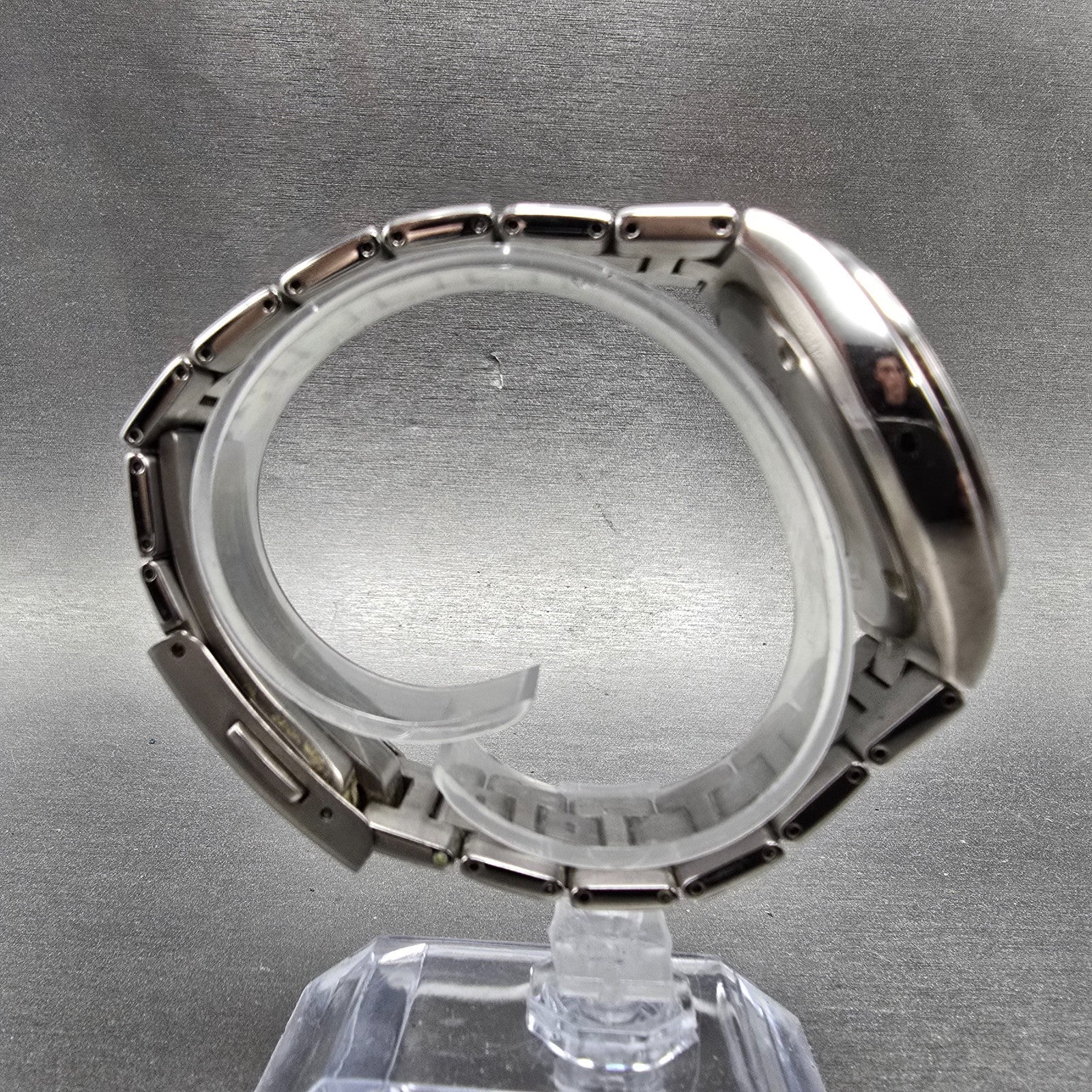 Citizen Eco-Drive Attesa Watch Men 38mm Black Dial Titanium Atomic Date PARTS!!!9