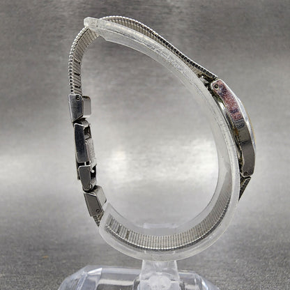 Seiko Watch Women 17mm Silver Dial Silver Tone Hexagon 4N01-5021 New Battery