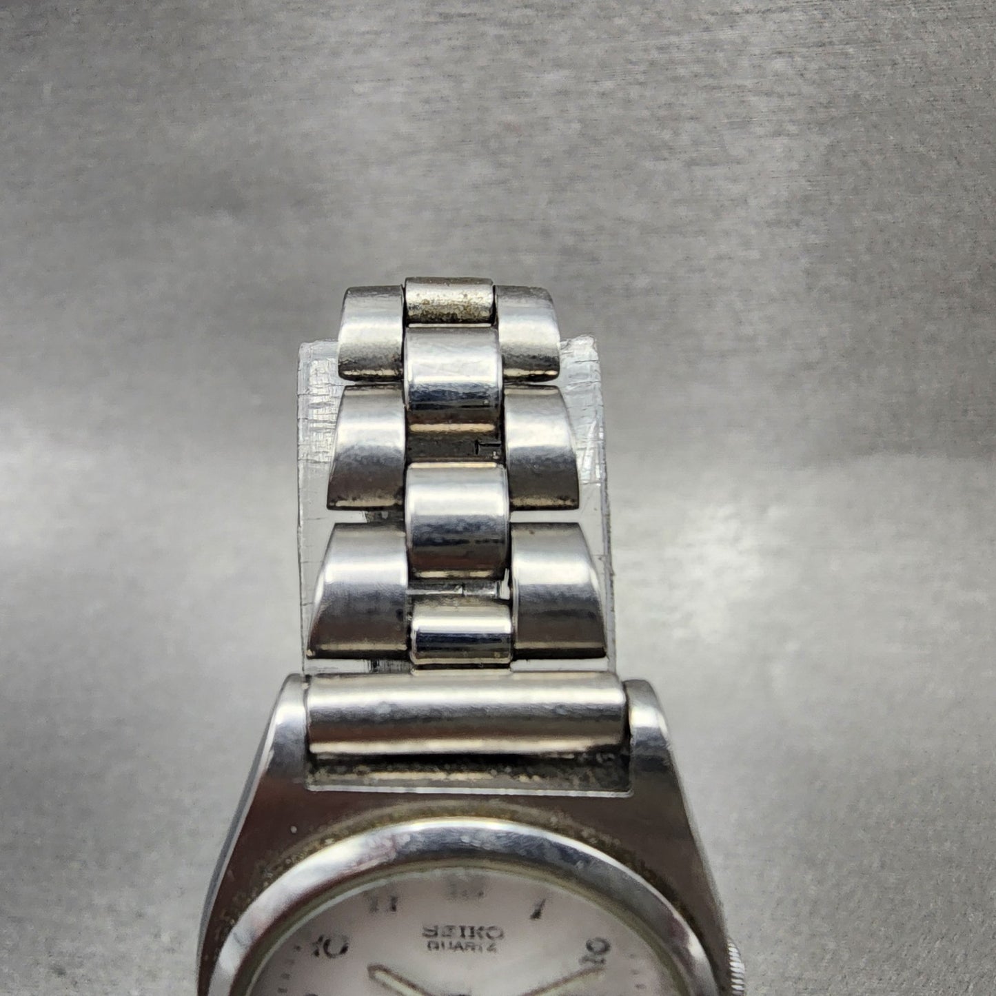 Seiko Watch Women 25mm White Dial Silver Tone Daydate 7N830081 New Battery4