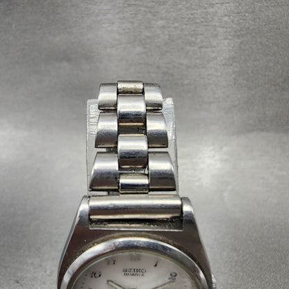 Seiko Watch Women 25mm White Dial Silver Tone Daydate 7N830081 New Battery4