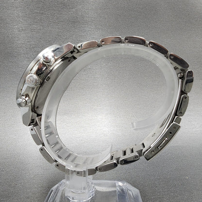 Seiko Wired Chronograph Watch Men 40mm Silver Dial Steel Date Vd57-kjd0 New Batt