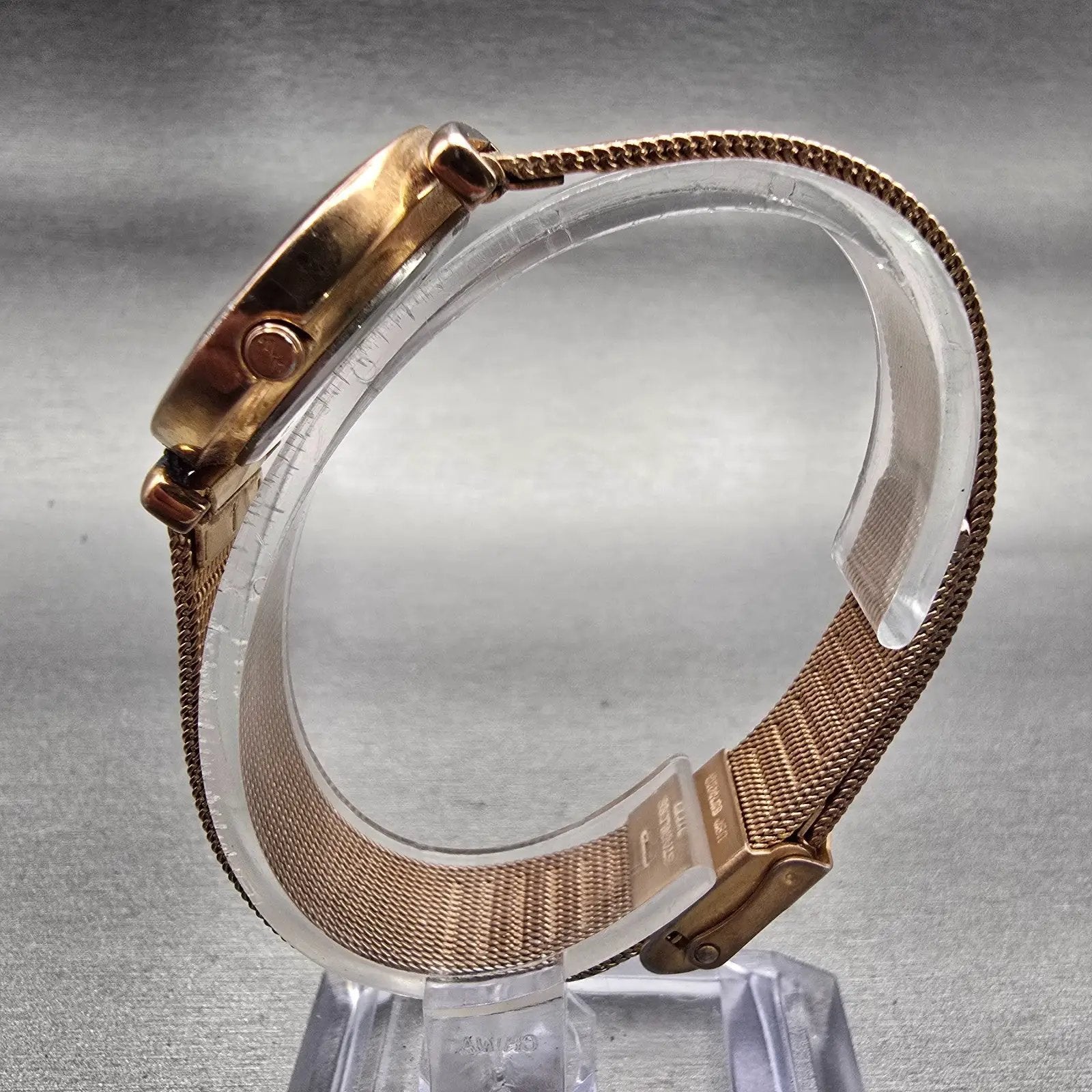 Skagen Denmark Watch Women 25mm MOP Dial Rose Gold Tone 107SRRD New Battery6
