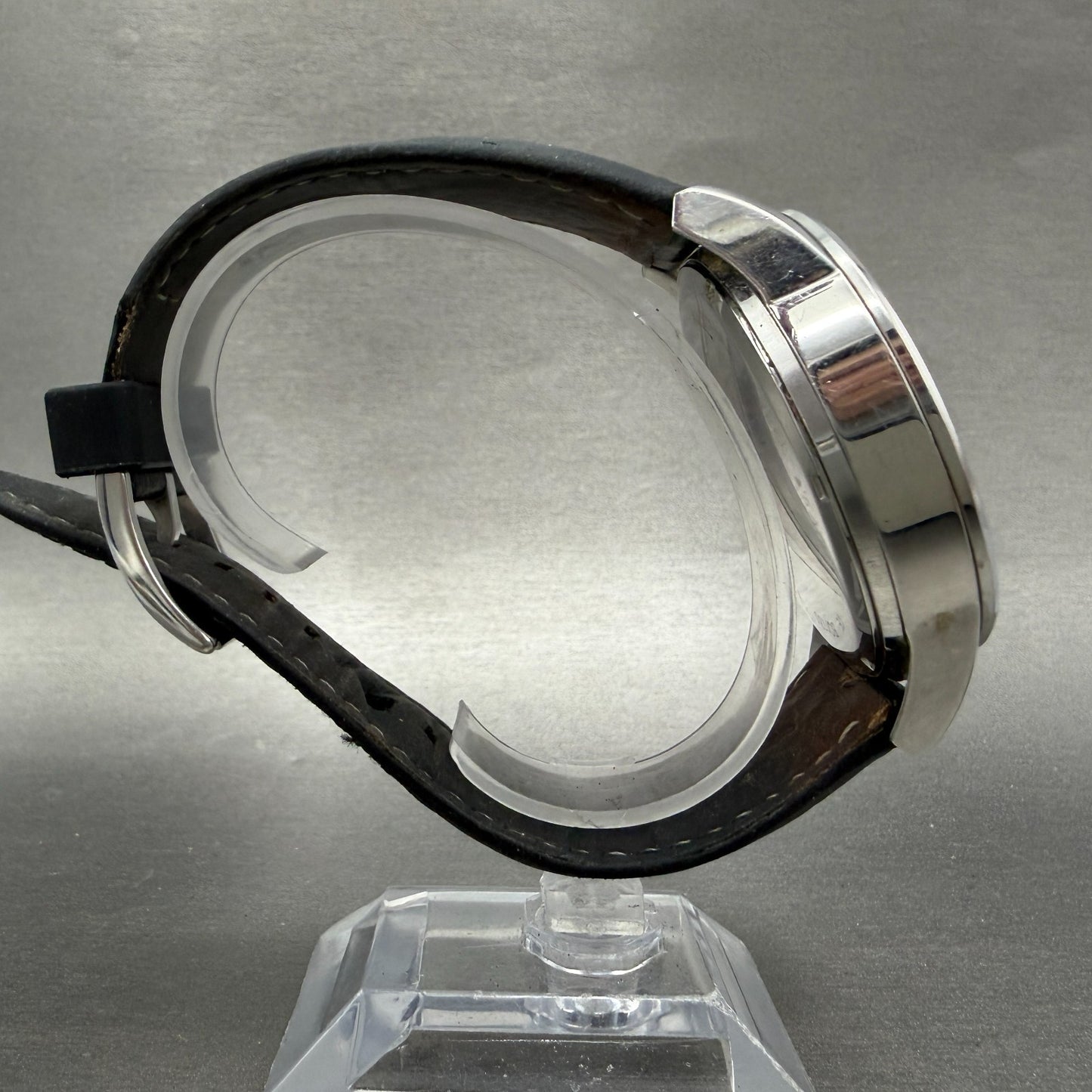 Fossil Flynn Chronograph Watch Men 48mm Black Dial Silver Tone BQ1130 NewBattery8