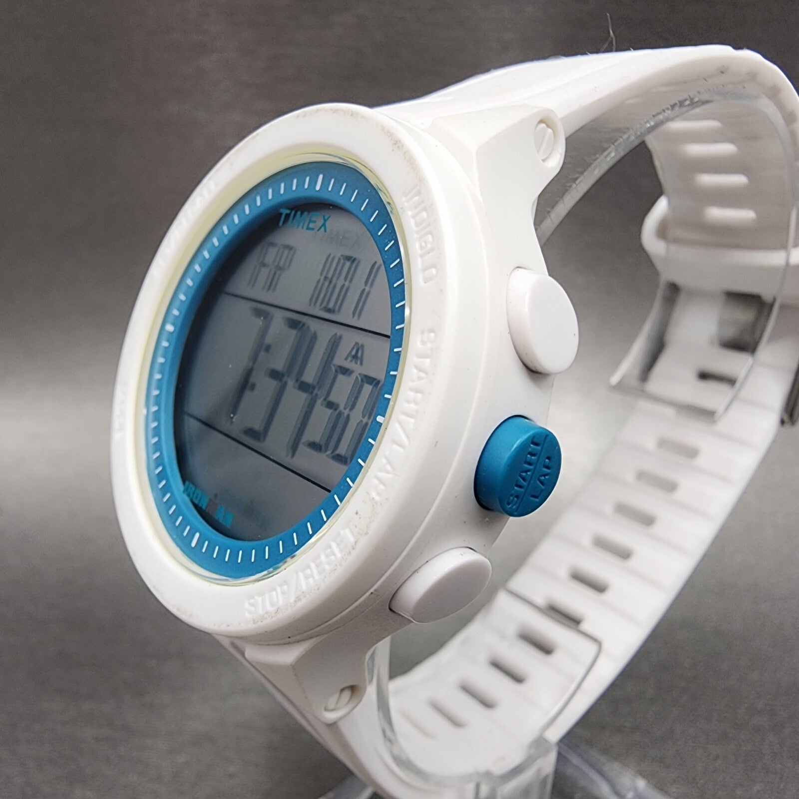 Timex Ironman Essential 30 Watch Women 42mm Digital White Case Round New Battery2