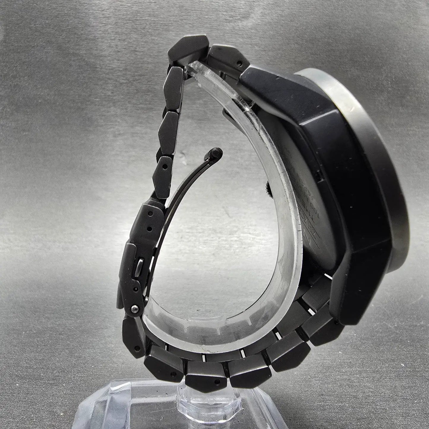 Nixon The Corporal Watch Men 48mm Black Dial Black Tone PARTS CRWON PULLS OUT9