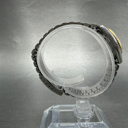 Seiko Watch Women 24mm White Dial Two Tone Daydate Round 3E23-0A69 New Batt HN78