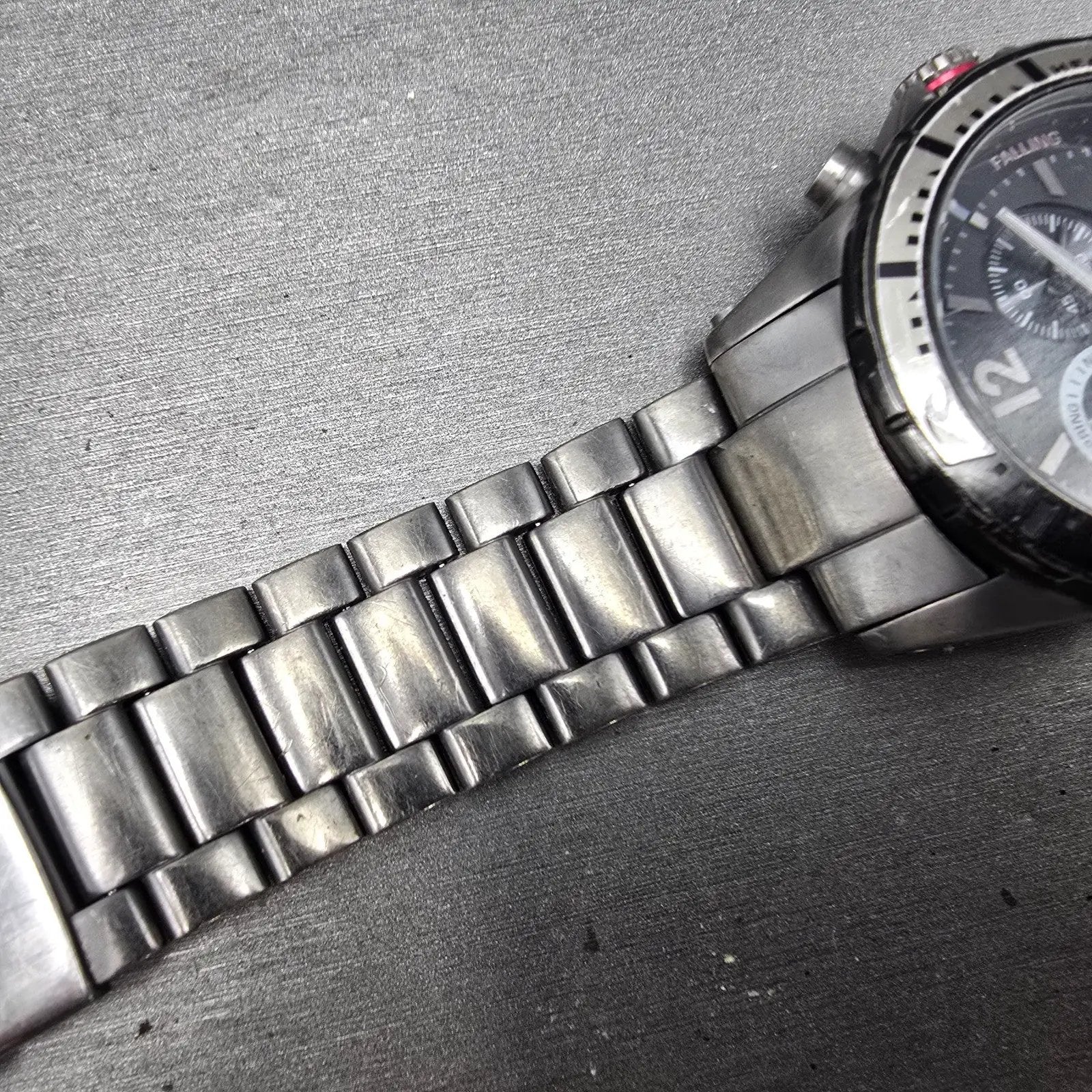 Ripcurl Tidemaster Watch Men 42mm Black Dial Titanium Date READ!!! New Battery6