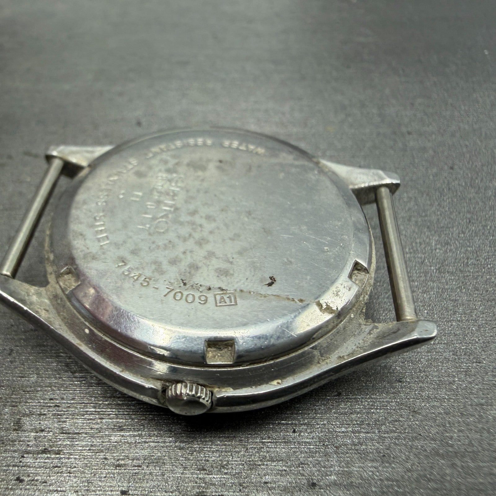 Seiko SQ Watch Men 37mm White Dial Silver Tone Date Round 7546-7009 PARTS8