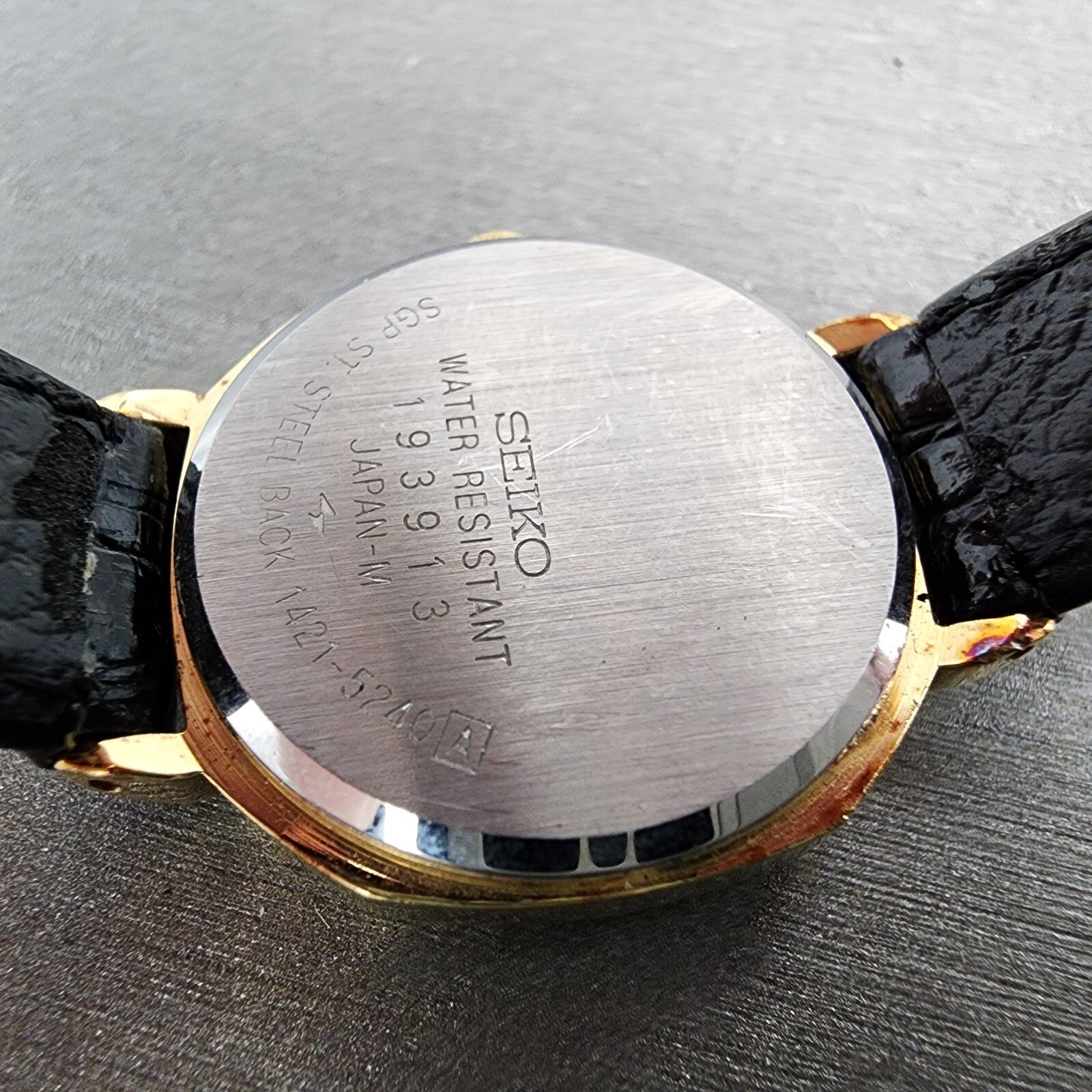 Seiko Watch Women 24mm Champagne Dial Gold Tone Octagon 14215240 New Battery9