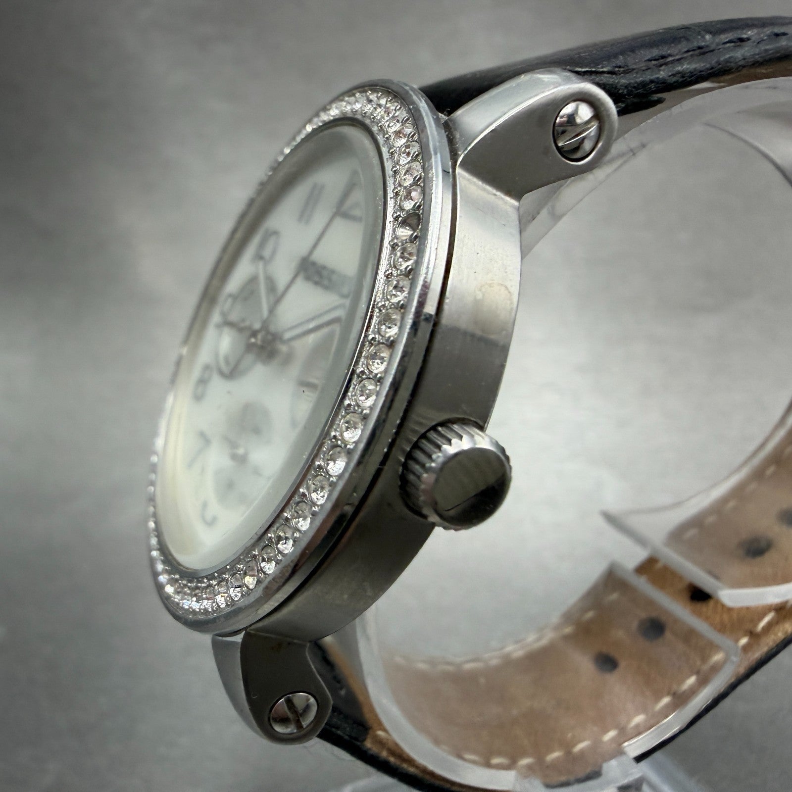 Fossil Imogene Watch Women 38mm MOP Dial Steel Daydate ES-2969 New Battery2