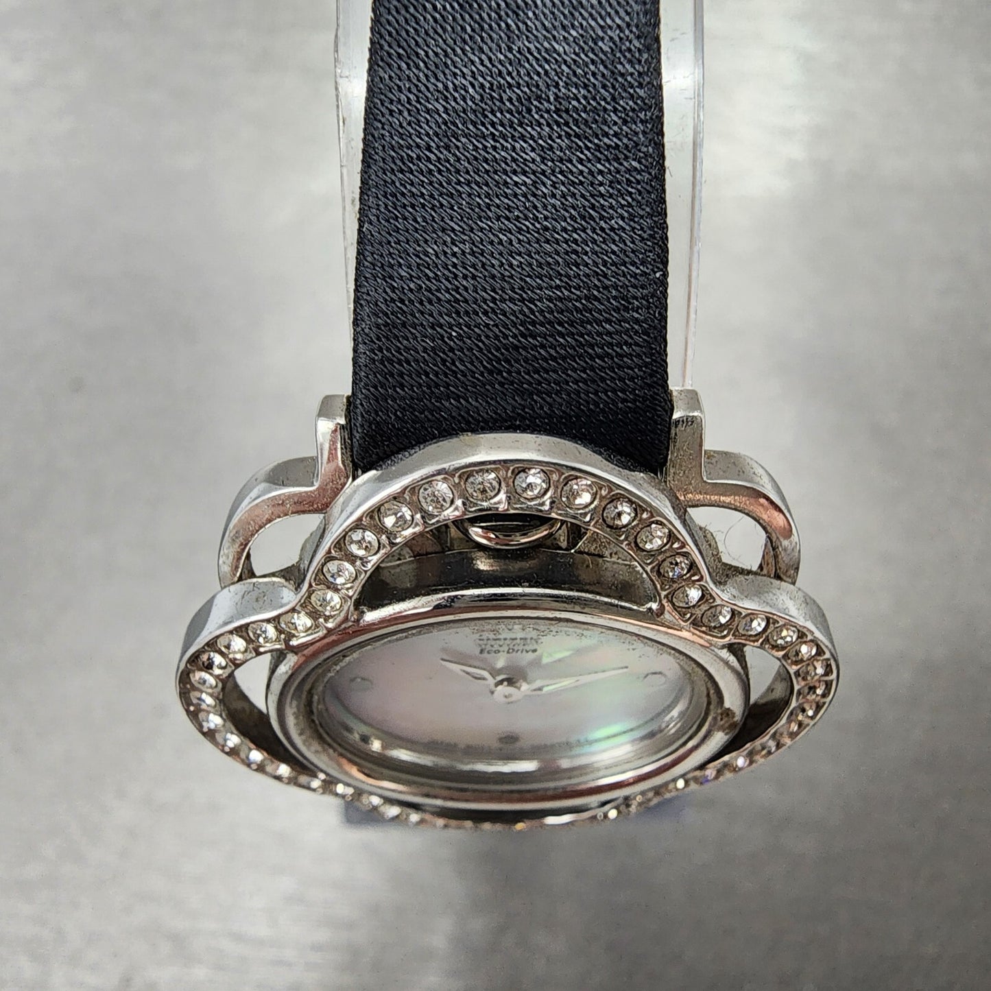 Citizen Eco-Drive Lobella Watch Women 31mm MOP Dial Tone Crystal Bezel Floral