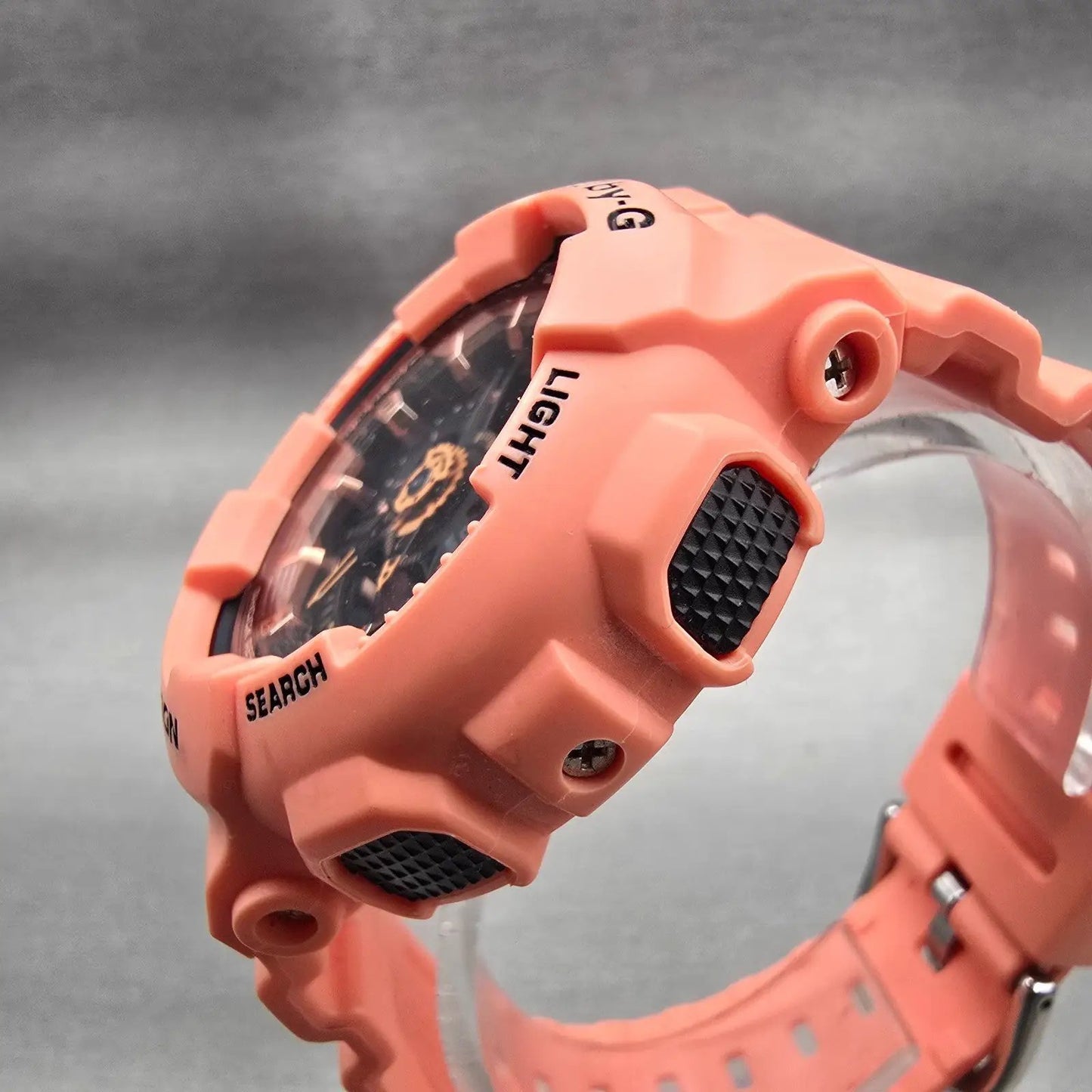 Casio Baby-G BA-111 Watch Women 42mm Pink Black Chronograph Alarm New Battery2