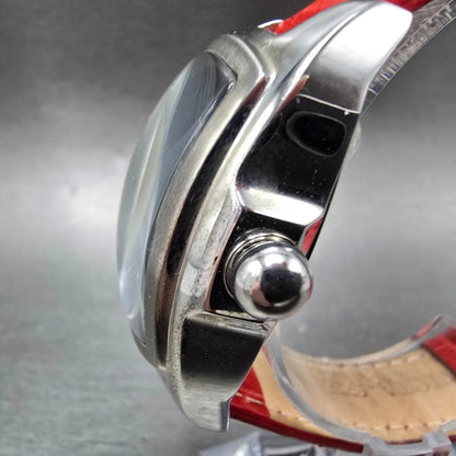 Invicta Lupah Watch 34mm MOP Dial Silver Date Rectangle 0011 New Battery Leather2