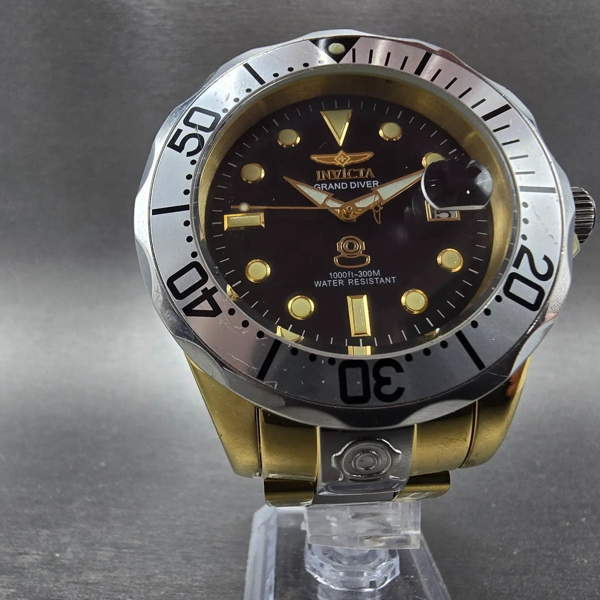 Invicta Grand Diver Watch Men 46mm MOP Dial Two Tone Date Automatic 16034 Runs L5