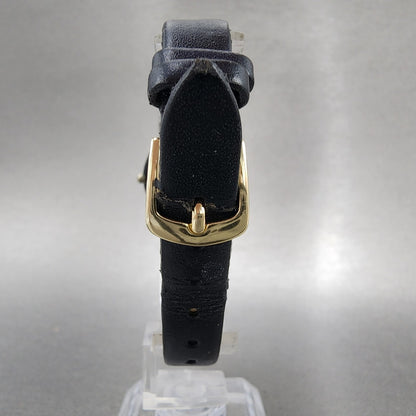 Movado Museum Watch Women 25mm Black Dial Black Tone Round 8725881 New BattA117