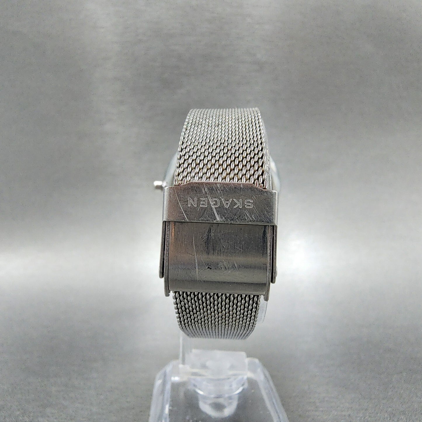 Skagen Anita Watch Women 36mm MOP Dial Steel Round Mesh Band New Battery7