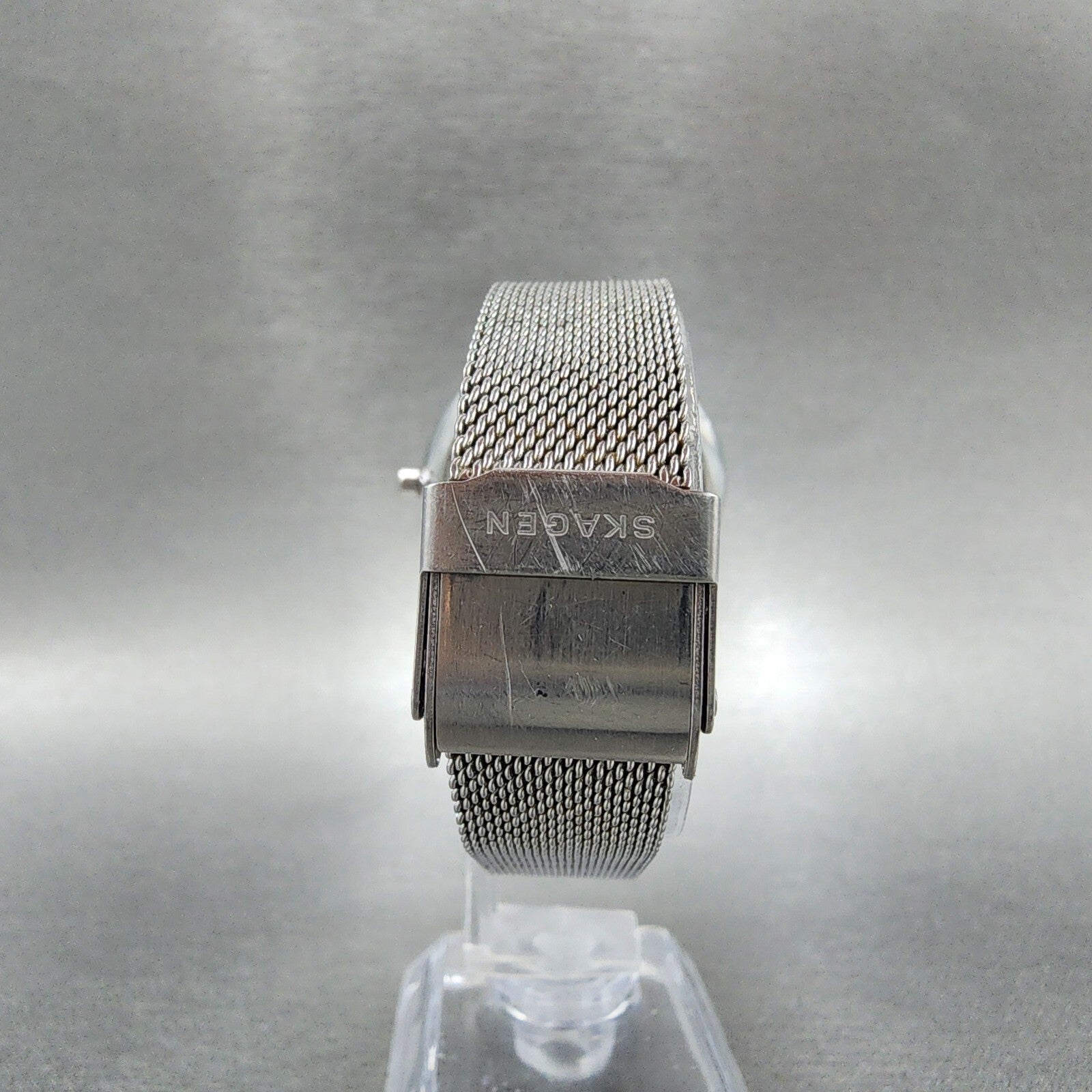 Skagen Anita Watch Women 36mm MOP Dial Steel Round Mesh Band New Battery7