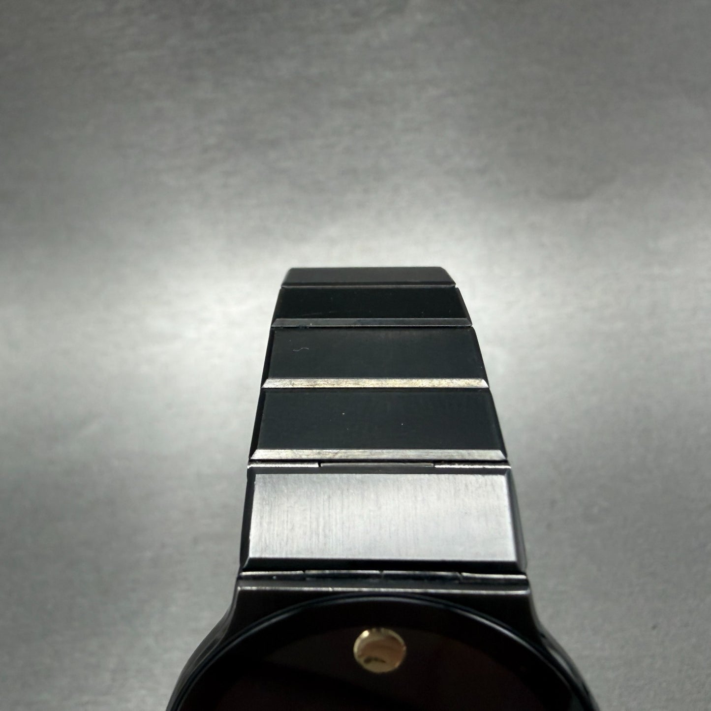 Movado Museum Watch Men 32mm Black Dial Black Tone Round 84.C6.880 New Battery5