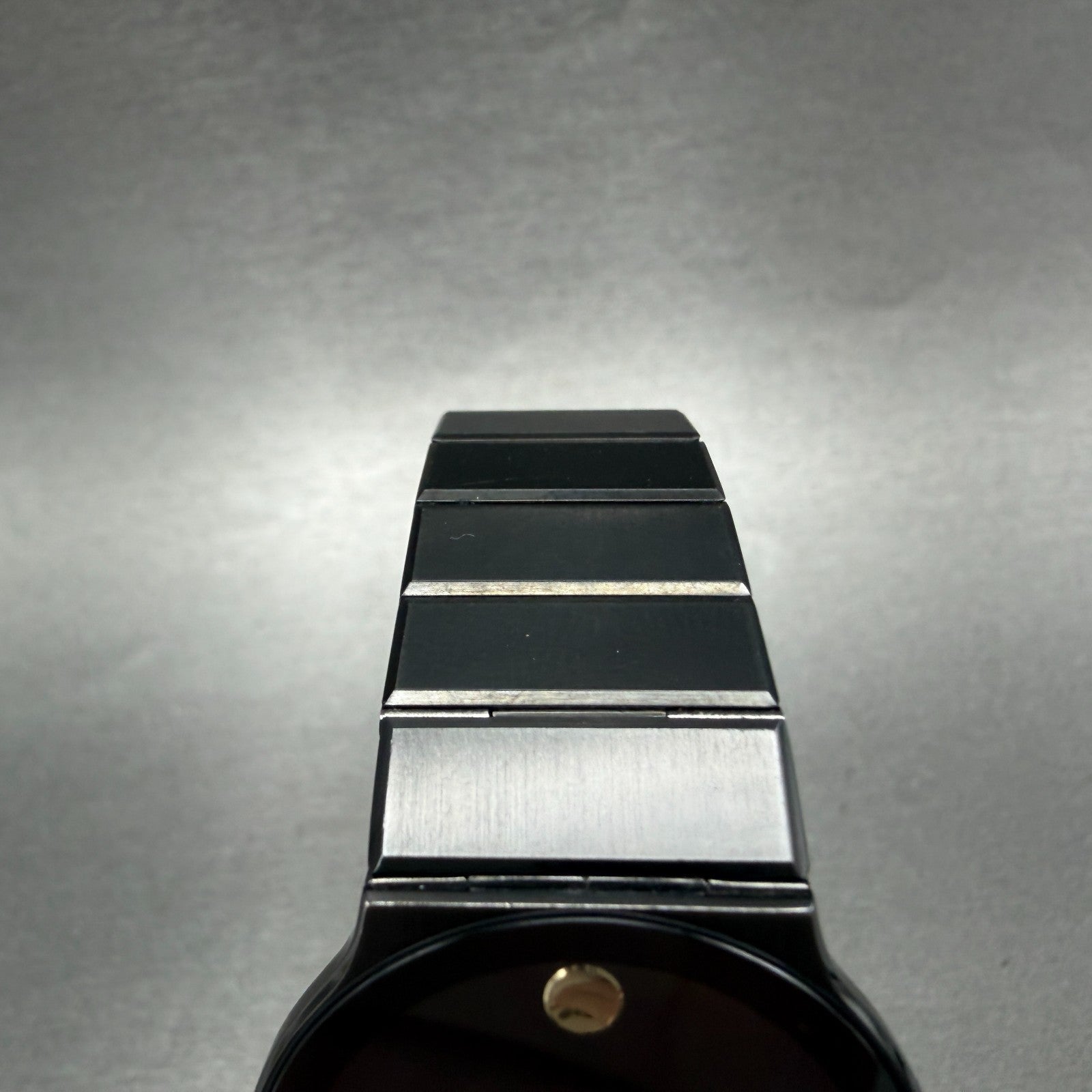Movado Museum Watch Men 32mm Black Dial Black Tone Round 84.C6.880 New Battery5