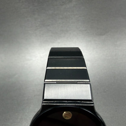 Movado Museum Watch Men 32mm Black Dial Black Tone Round 84.C6.880 New Battery5