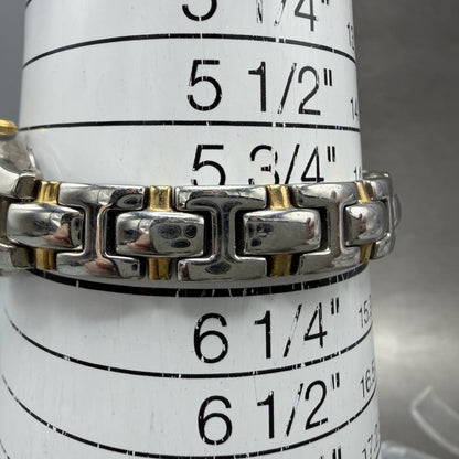 Seiko Watch Women 16mm White Dial Two Tone Oval VTG 1N010CT0 New Battery10