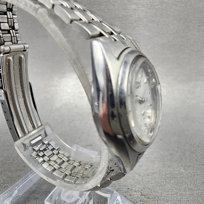Seiko Sq Watch Women 23mm Silver Dial Silver Tone Date 85220059 New Battery3