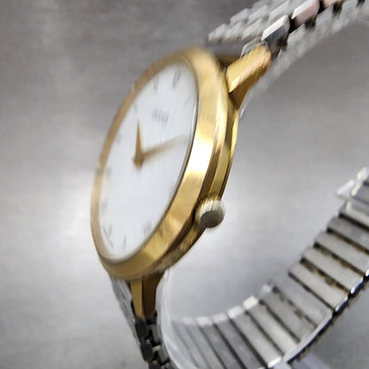 Gucci Watch Men 32mm White Dial Two Tone Round 2200 M PARTS