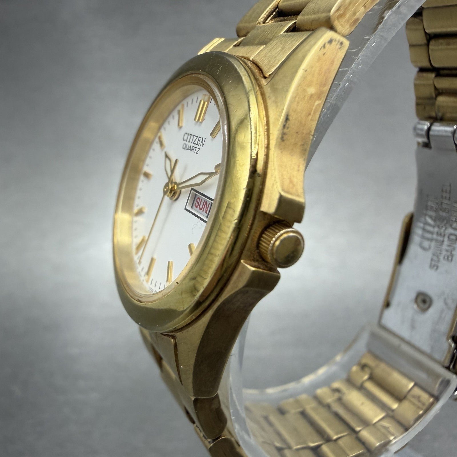 Citizen Watch Women 26mm White Dial Gold Tone Daydate 1002-S066832 New Battery2