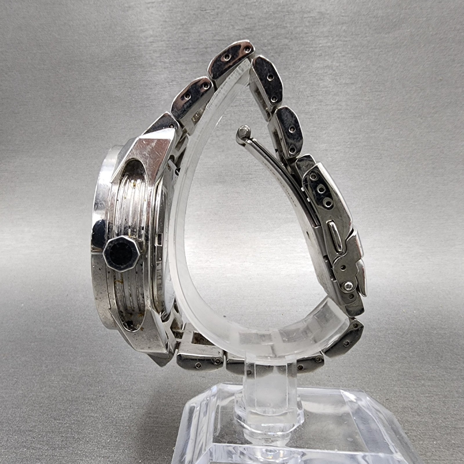 Dolce Gabbana Ibiza Watch Men 42mm Silver Dial Silver Tone Round  New Battery5