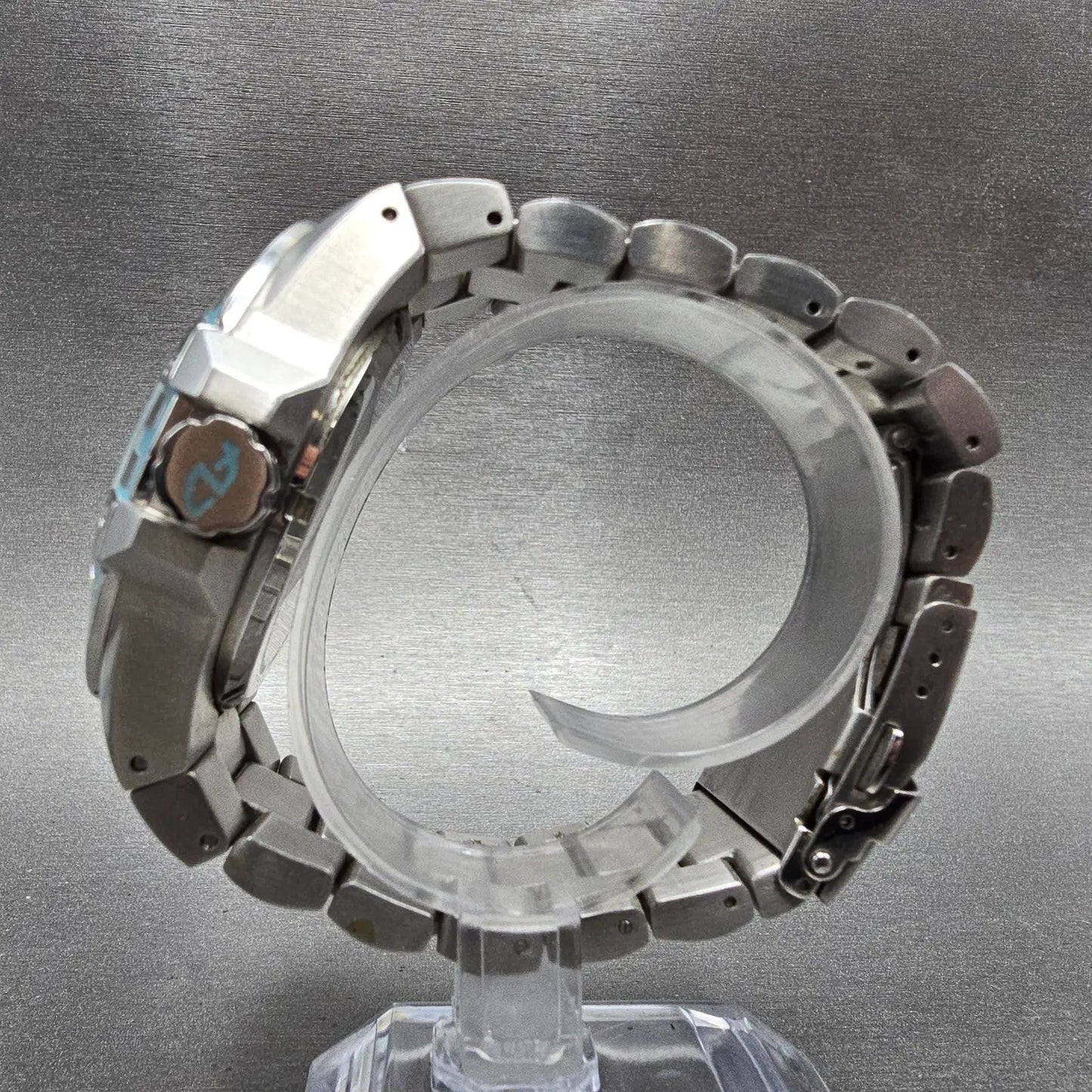 Android Bioluminescence Skeleton Automatic Watch Men 48mm Blue Dial Steel Runs6