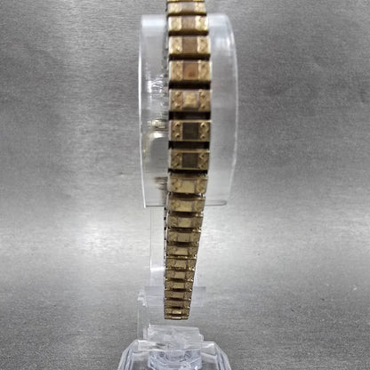 Seiko Watch Women 19mm Champagne Dial Gold Tone Octagon 1428-5069 New Battery8