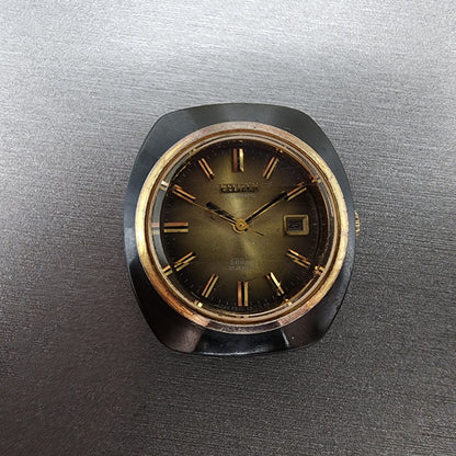 Citizen Automatic Watch Women 29mm Green Dial Black Tone Date 4691288 PARTS0