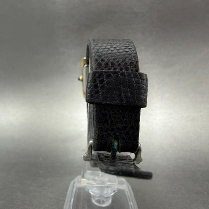 Seiko Tank Watch Women 22mm White Dial Gold Tone Rectangle 2320-5649 New Batt AB7