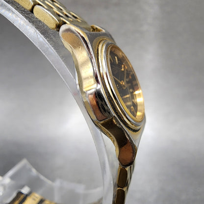 Citizen CQ Watch Women 19mm Black Dial Gold Tone Round 3220316719 New Battery3
