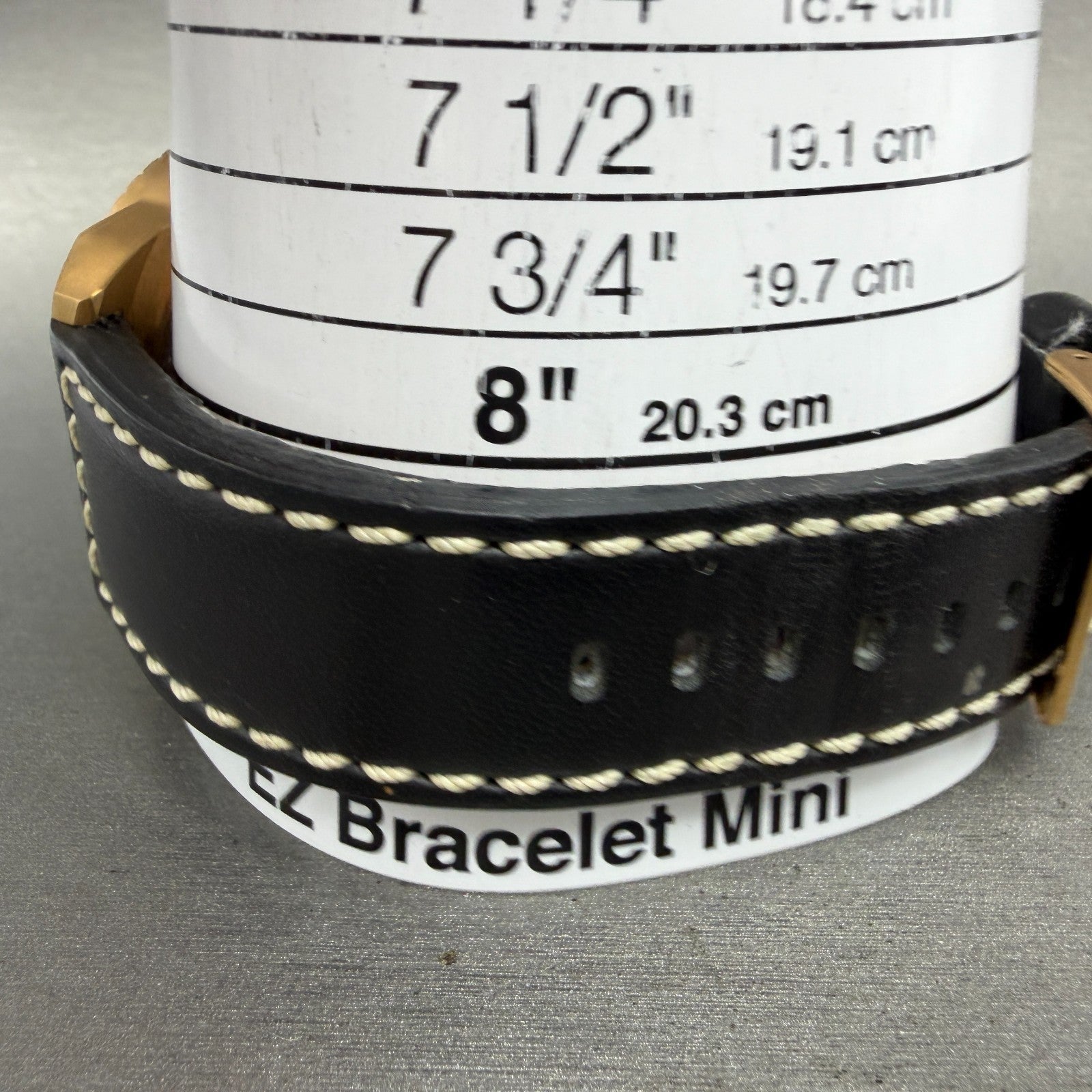 Invicta Watch Men 46mm Black Dial Rose Gold Tone Date 1112 Round New Battery10